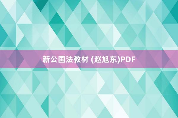 新公国法教材 (赵旭东)PDF