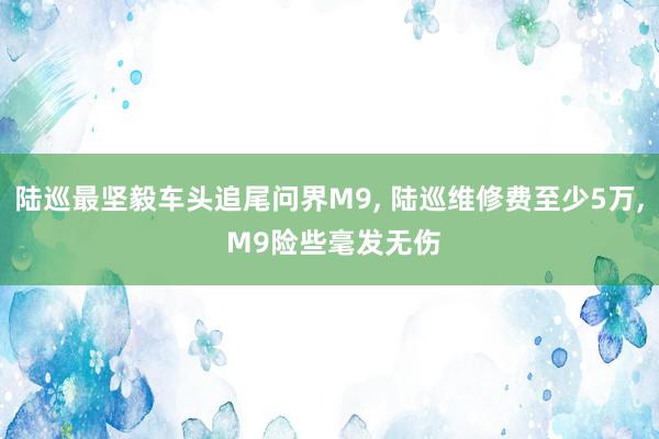 陆巡最坚毅车头追尾问界M9, 陆巡维修费至少5万, M9险些毫发无伤